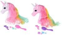 Unicorn styling head toy with accessories - Doll head for kids-2