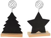 Naamkaarthouder Krijtbord Kerst, 13cm