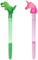 Pop It glitter toy pen with figure multicolor