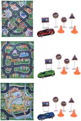 Car play mat educational toy multicolor 79x70cm with accessories