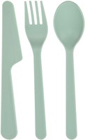 Cutlery set recycled plastic toy - 3-piece colorful children's cutlery-3