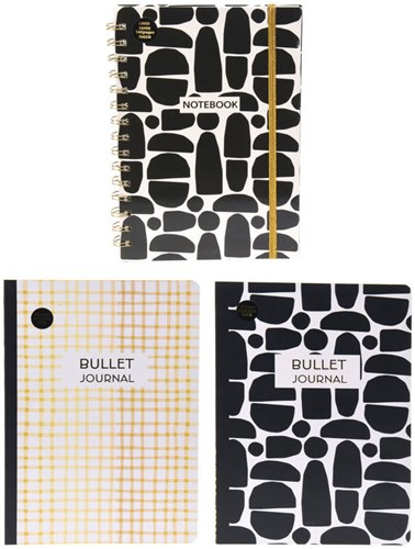 Bulletjournal creative diary multicolor 25x17cm cardboard