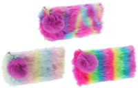 Etui Regenboog Pluche, 20,5cm