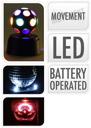 Disco Lampenset, 3dlg.-3