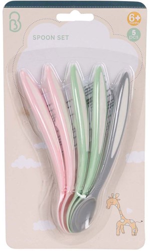 Set Babylepels Pastel, 5st.