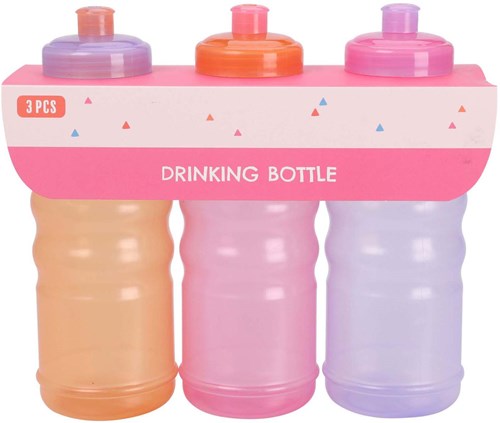 Sportfles 625ml Roze, 3st