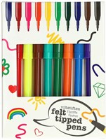 Felt-tip pens color set 10 pieces for kids creative drawing