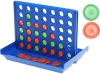 4 in a row travel game strategic kids game plastic multi color-2