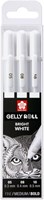 Sakura 3 gel pen Gold silver white in case POXPGBWH
