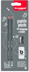 Bruynzeel Bruynzeel 2 HB graphite pencil sharpener eraser