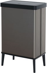 Curver waste bin 54L Pearl Grey - stylish trash can for home