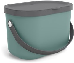 Rotho bio waste bin 3.2 liters green recycled plastic kitchen caddy