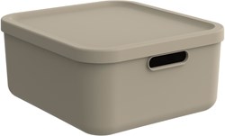 Rotho storage box decoration Albula Light 20 L cappuccino stackable