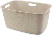 Curver laundry basket Softex 45L - plastic laundry basket beige - sustainable design