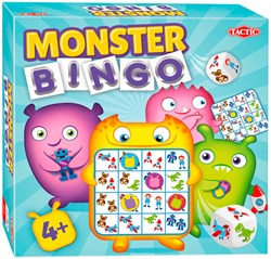 Monster Bingo colorful kids game cardboard 2-4 players educational