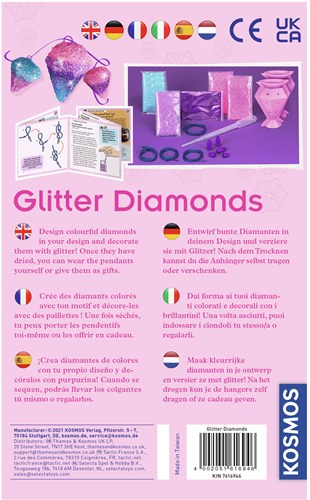 Kosmos Glitter Diamonds Craft Set - Creative Jewelry Toy for Kids-2
