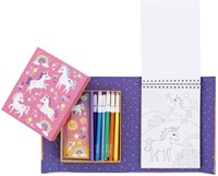 Tiger Tribe unicorn magic colouring book - colouring set with stickers and markers-2