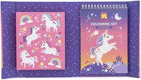Tiger Tribe unicorn magic colouring book - colouring set with stickers and markers-3