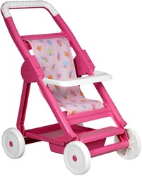 Androni Giocattoli doll buggy stroller pink plastic foldable