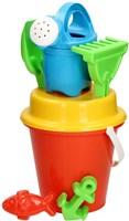 Androni Giocattoli bucket set colorful beach toy sand molds-3
