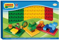 Building plates building blocks set - Unico - 3 pieces - compatible construction toy