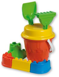 Androni Giocattoli Bucket set castle shapes sand toy beach