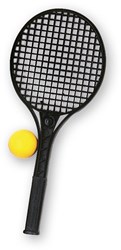 Androni Giocattoli tennis racket junior black with foam ball toy