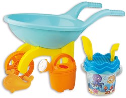 Androni Giocattoli wheelbarrow toy set underwater world beach 7-piece