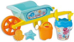 Androni Giocattoli wheelbarrow beach set underwater world 8-piece toy