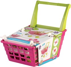 Androni Giocattoli toy shopping cart pink green 2in1 shopping basket
