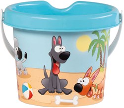 Androni Giocattoli bucket toy dogs - colorful beach bucket