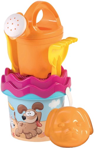 Androni Giocattoli beach toys Bucket Beach Set Dogs 6-piece
