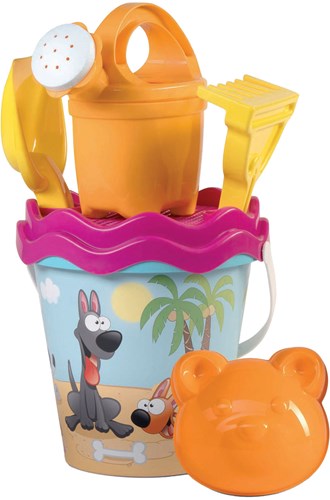 Androni Giocattoli beach toys Bucket Beach Set Small 6-piece sand
