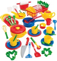 Dantoy kitchen play set children's tableware 59-piece multicolor toy-2