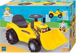 Ecoiffier Maxi Ride-On Tractor with Front Loader - Yellow Toy Tractor for Kids