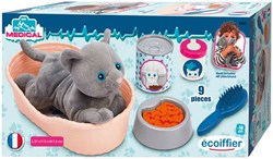 Ecoiffier cuddly cat cat basket playset - cat toy 9-piece