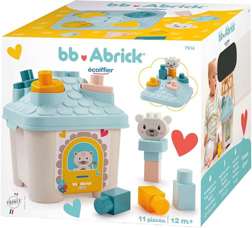 Abrick shape sorter toy house bear educational toy multicolor for kids