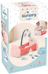 Ecoiffier doll cradle toy with accessories - baby doll bed