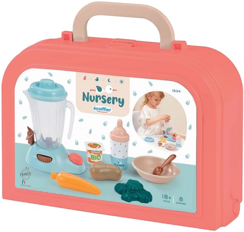Ecoiffier Verzorging - Baby's Voedingsset in Koffer, 8dlg.