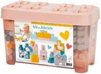 Abrick building blocks farm playset with animals - 55 pieces - plastic