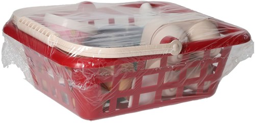 Ecoiffier toy shopping basket - 12 pieces - pretend play set-3