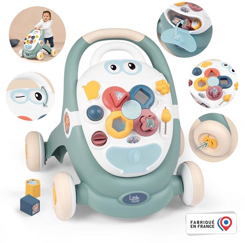 Smoby baby walker 3-in-1 green - Little Smoby babywalker toy-3