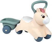 Smoby pony ride-on car with detachable trailer and large handle - baby ride-on-2