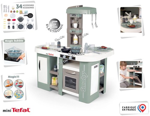 Smoby Tefal Studio XL Bubble - Play Kitchen with 34 Accessories-3