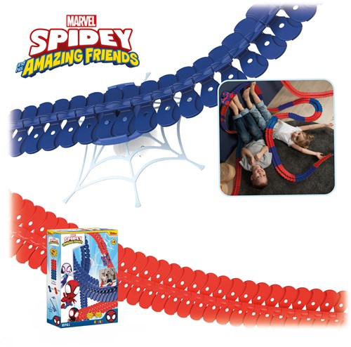 Smoby Spidey & Amazing Friends Flextreme racetrack expansion set 72 pieces-3