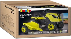 Smoby pedal tractor Farmer XL with trailer - Green - Toy tractor