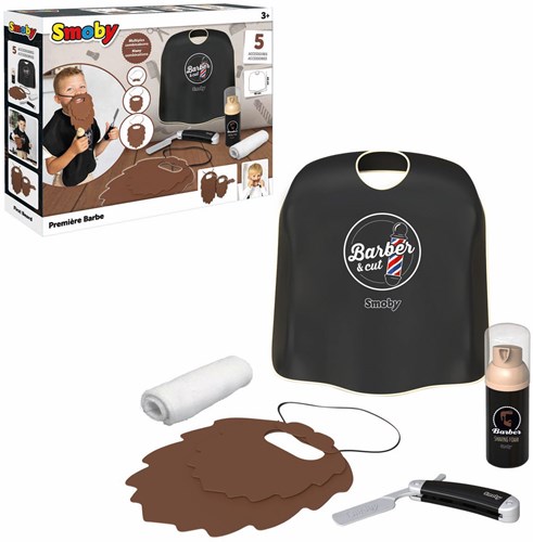 Smoby Barber & Cut Barbier Mijn Eerste Baard, 5dlg.-3