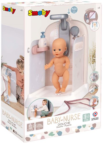 Smoby Baby Nurse Douchecabine met 3 Accessoires