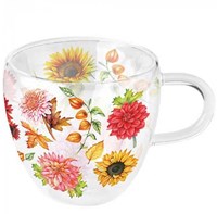 Ambiente kids drinking glass 200ml Autumn blooming BPA-free plastic