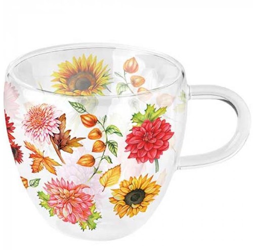 Ambiente kids drinking glass 200ml Autumn blooming BPA-free plastic